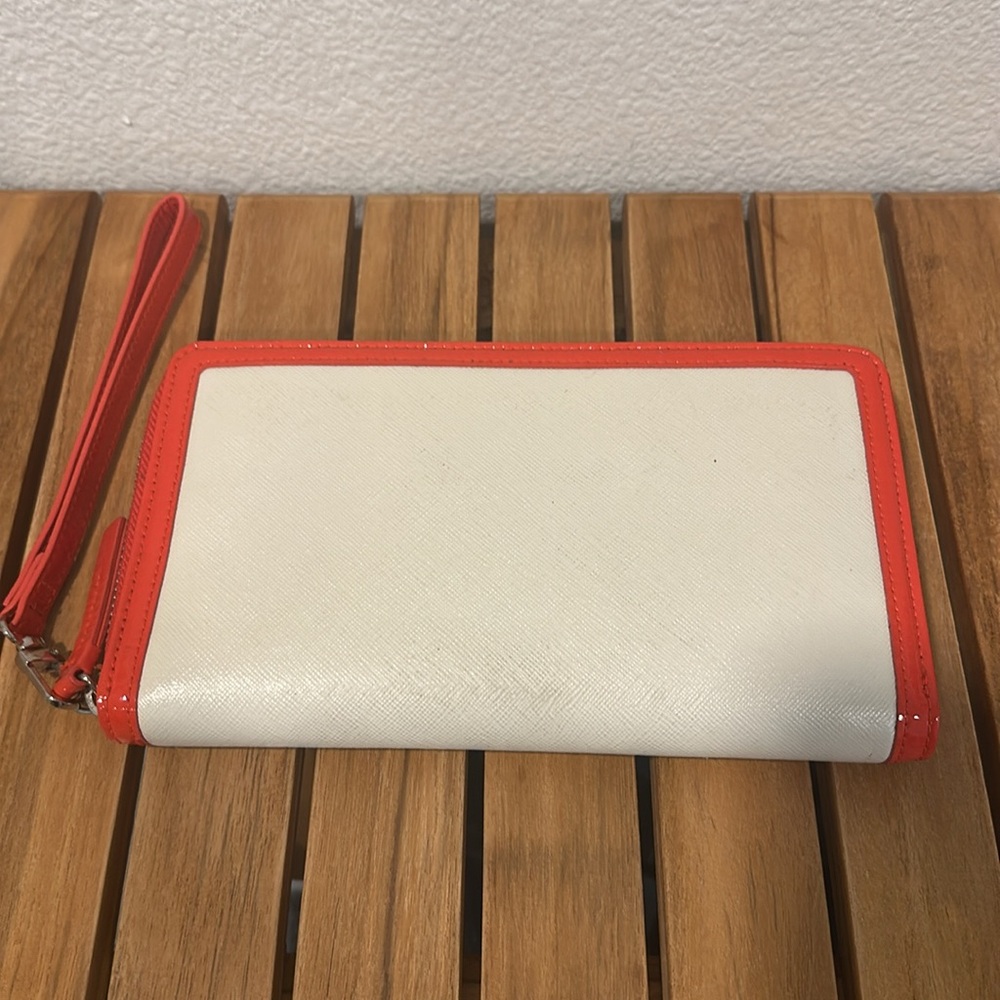 White and Orange Wallet - Picture 2 of 8